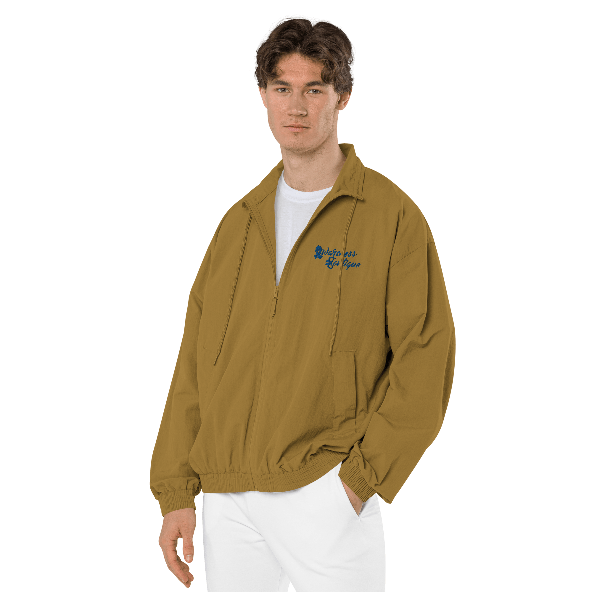 Awareness Boutique Blue Ribbon Recycled Tracksuit Jacket - Awareness Boutique