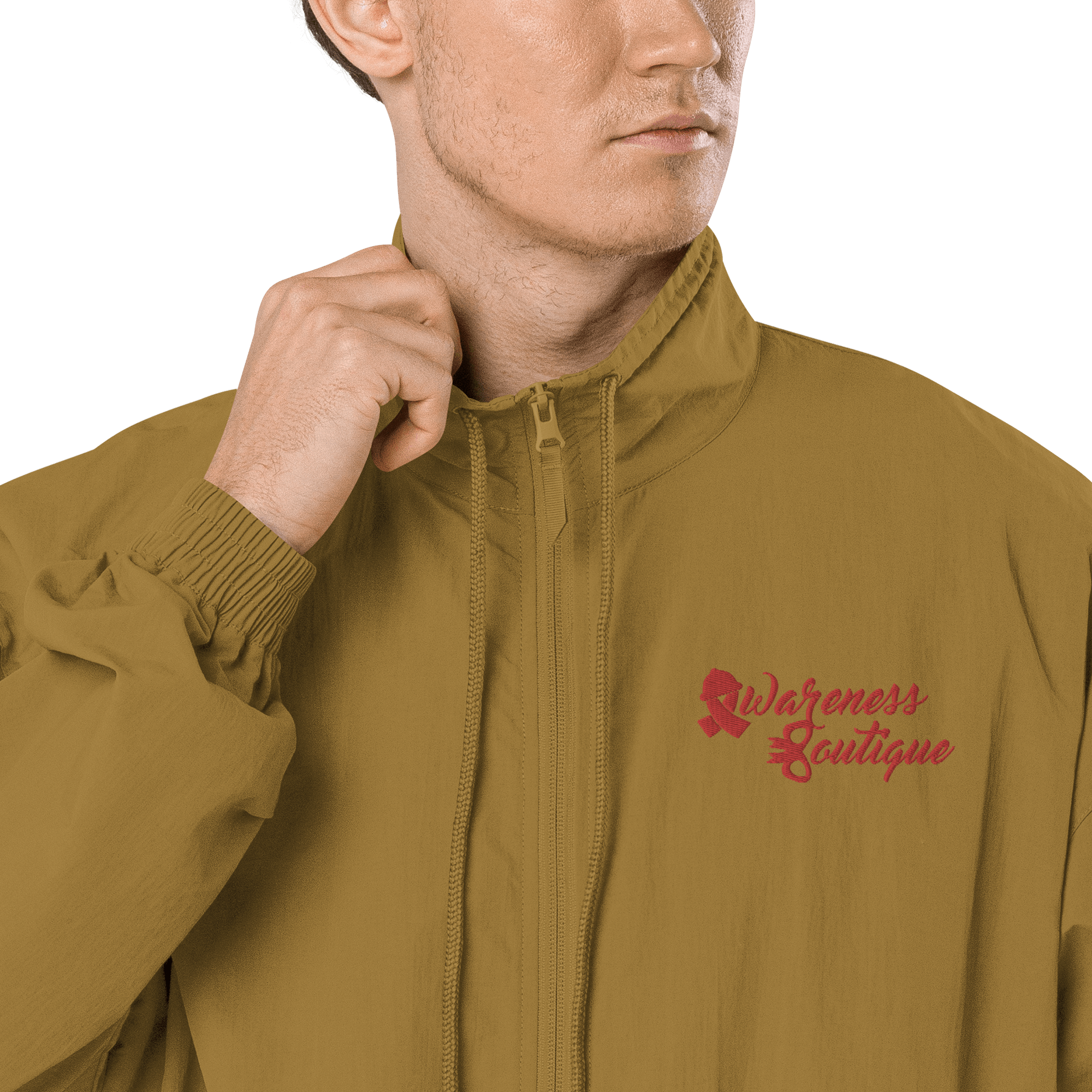 Awareness Boutique Red Ribbon Recycled Tracksuit Jacket - Awareness Boutique