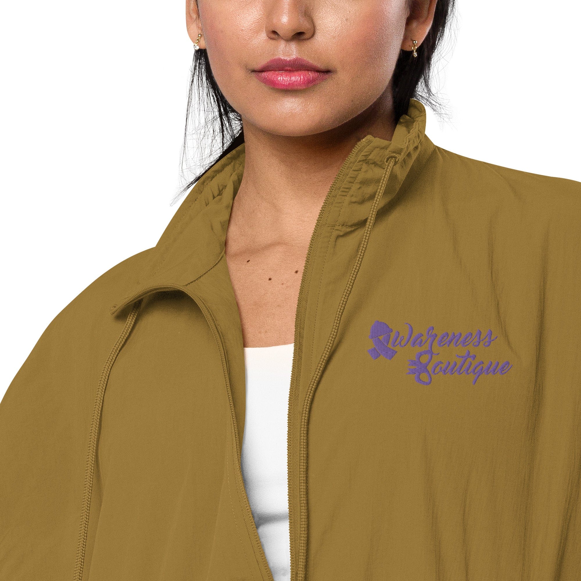 Awareness Boutique Purple Ribbon Recycled Tracksuit Jacket - Awareness Boutique