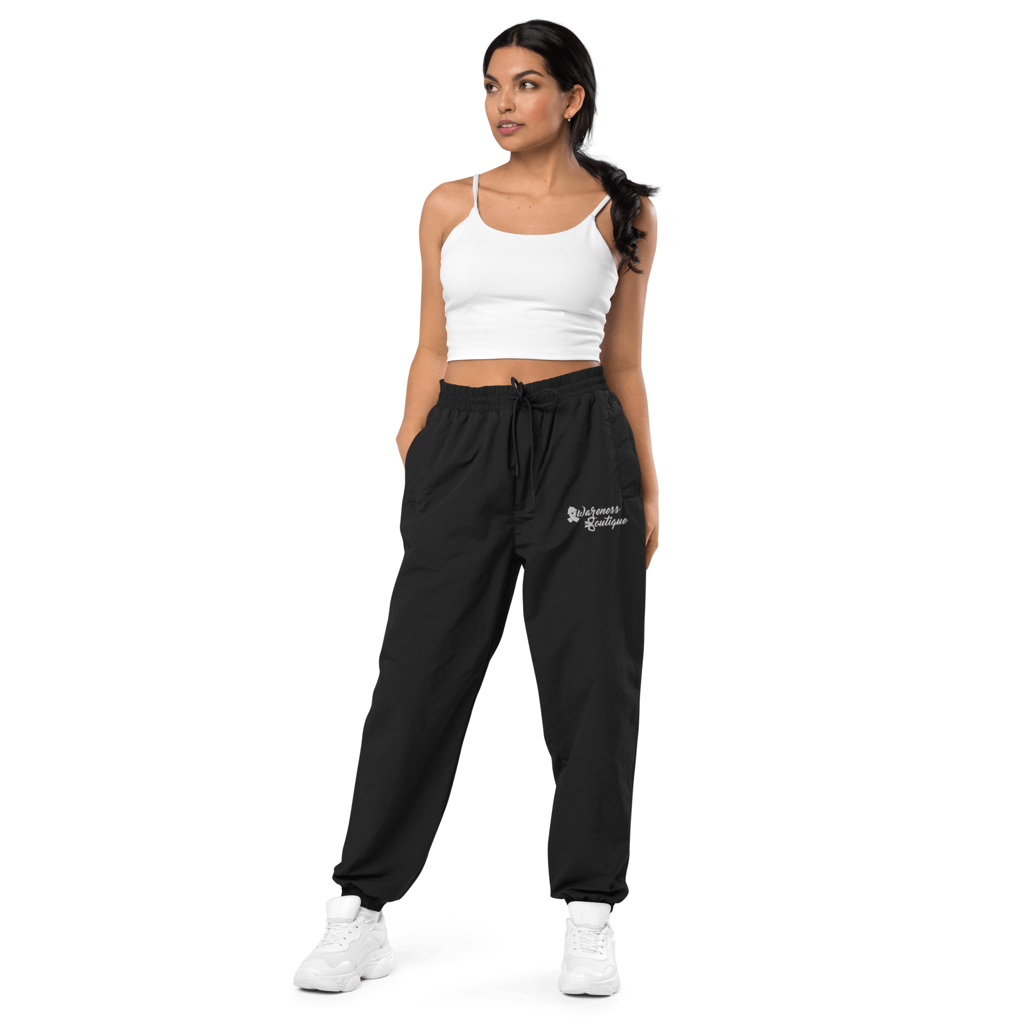 Awareness Boutique Recycled Tracksuit Pants {Embroidered Logo} - Awareness Boutique