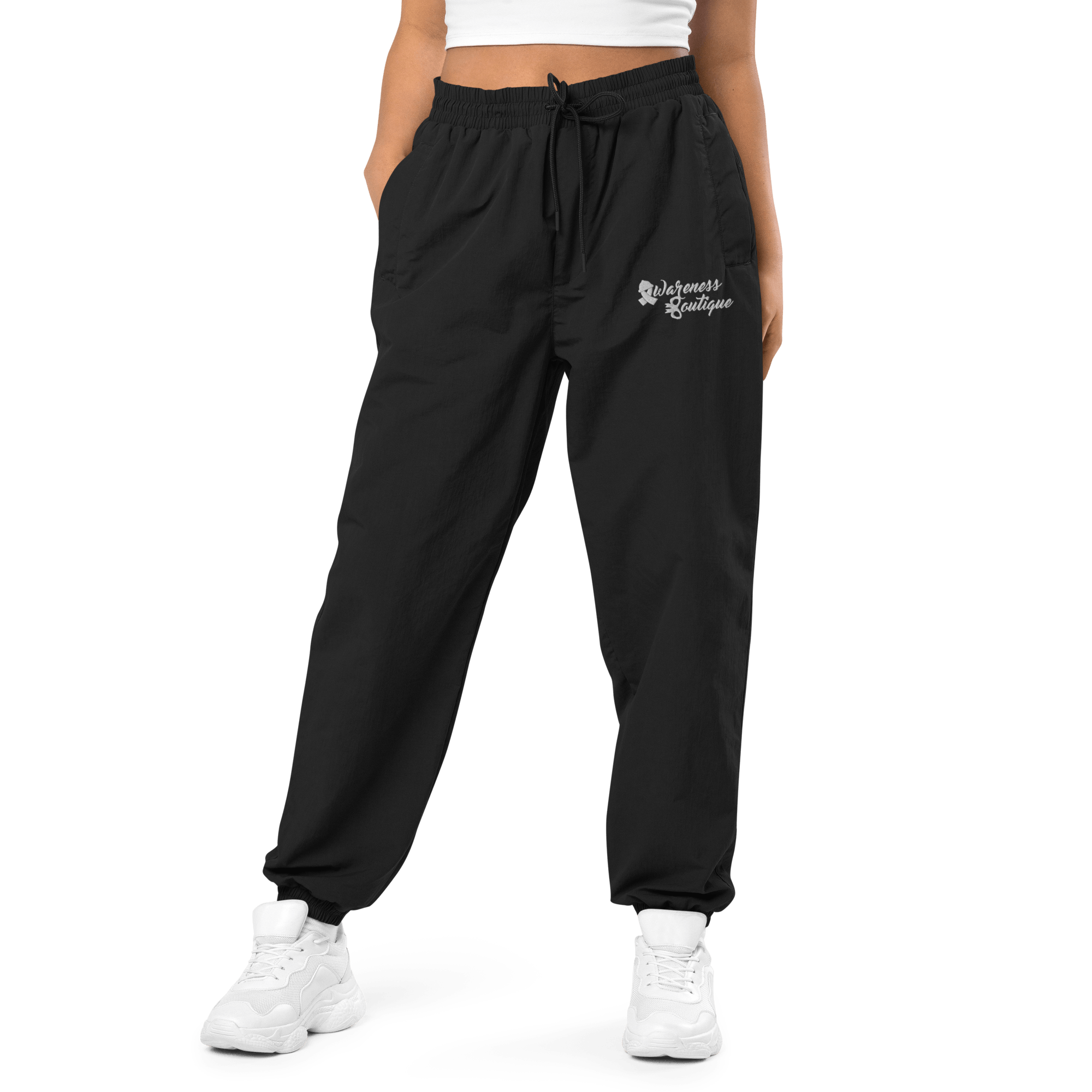 Awareness Boutique Recycled Tracksuit Pants {Embroidered Logo} - Awareness Boutique
