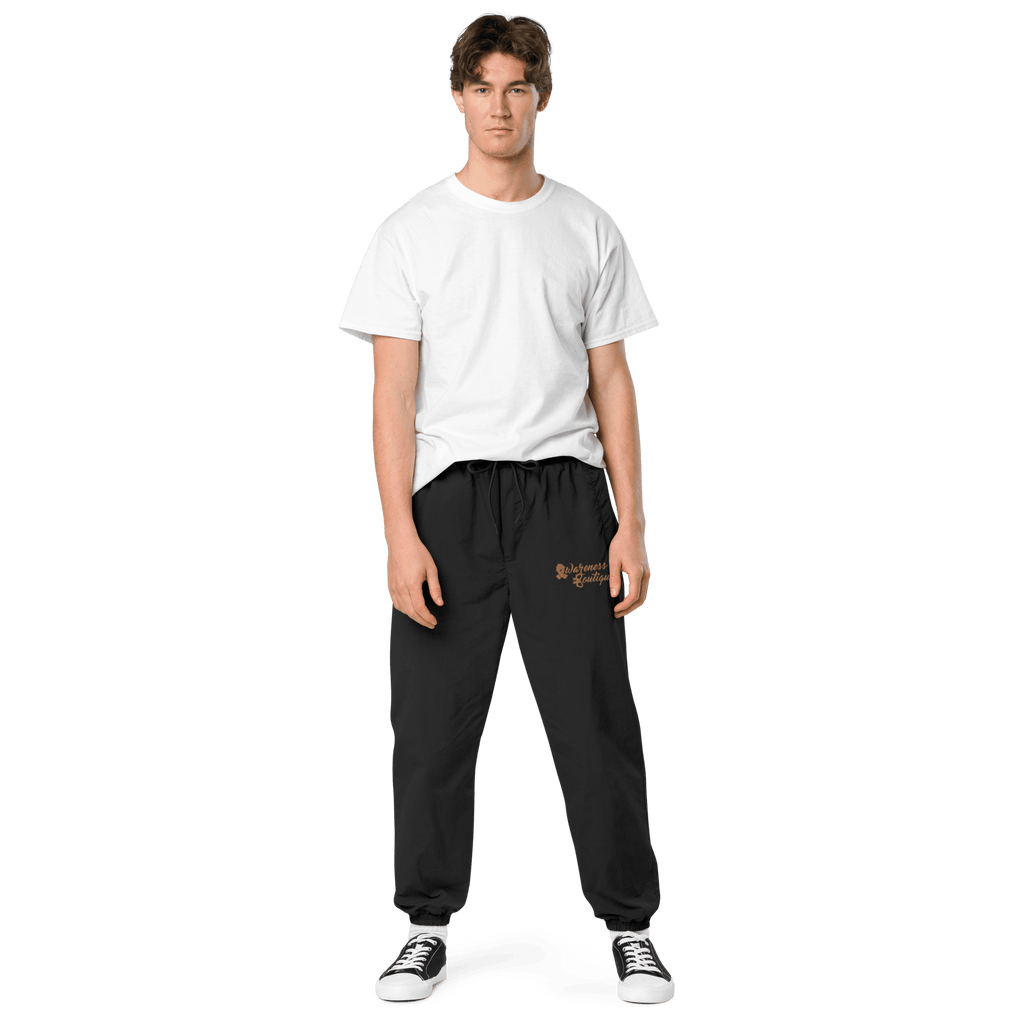 Awareness Boutique Gold Ribbon Recycled Tracksuit Pants - Awareness Boutique