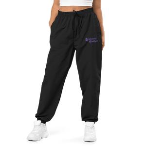 Awareness Boutique Purple RIbbon Recycled Tracksuit Pants - Awareness Boutique