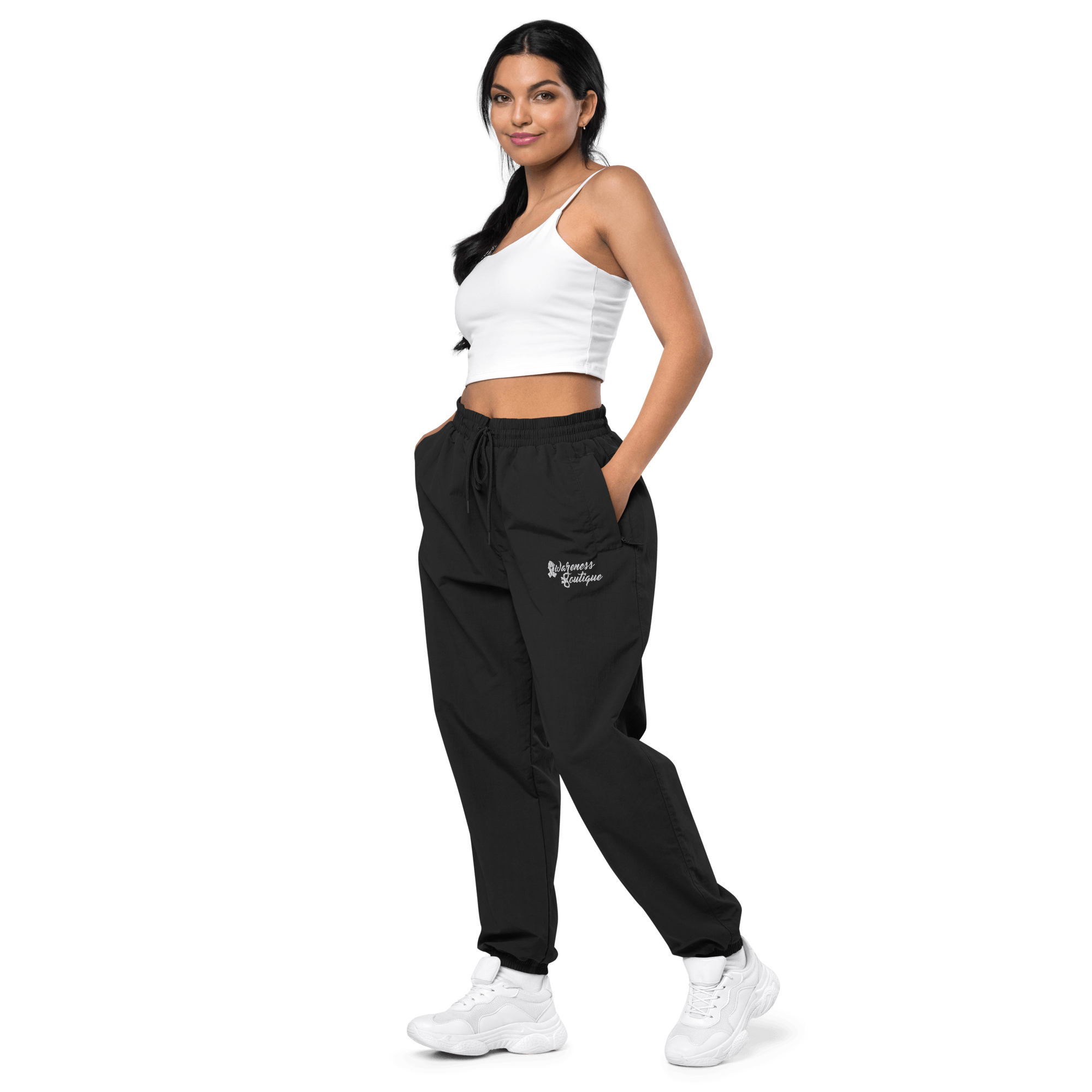 Awareness Boutique Recycled Tracksuit Pants {Embroidered Logo} - Awareness Boutique