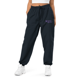 Awareness Boutique Purple RIbbon Recycled Tracksuit Pants - Awareness Boutique