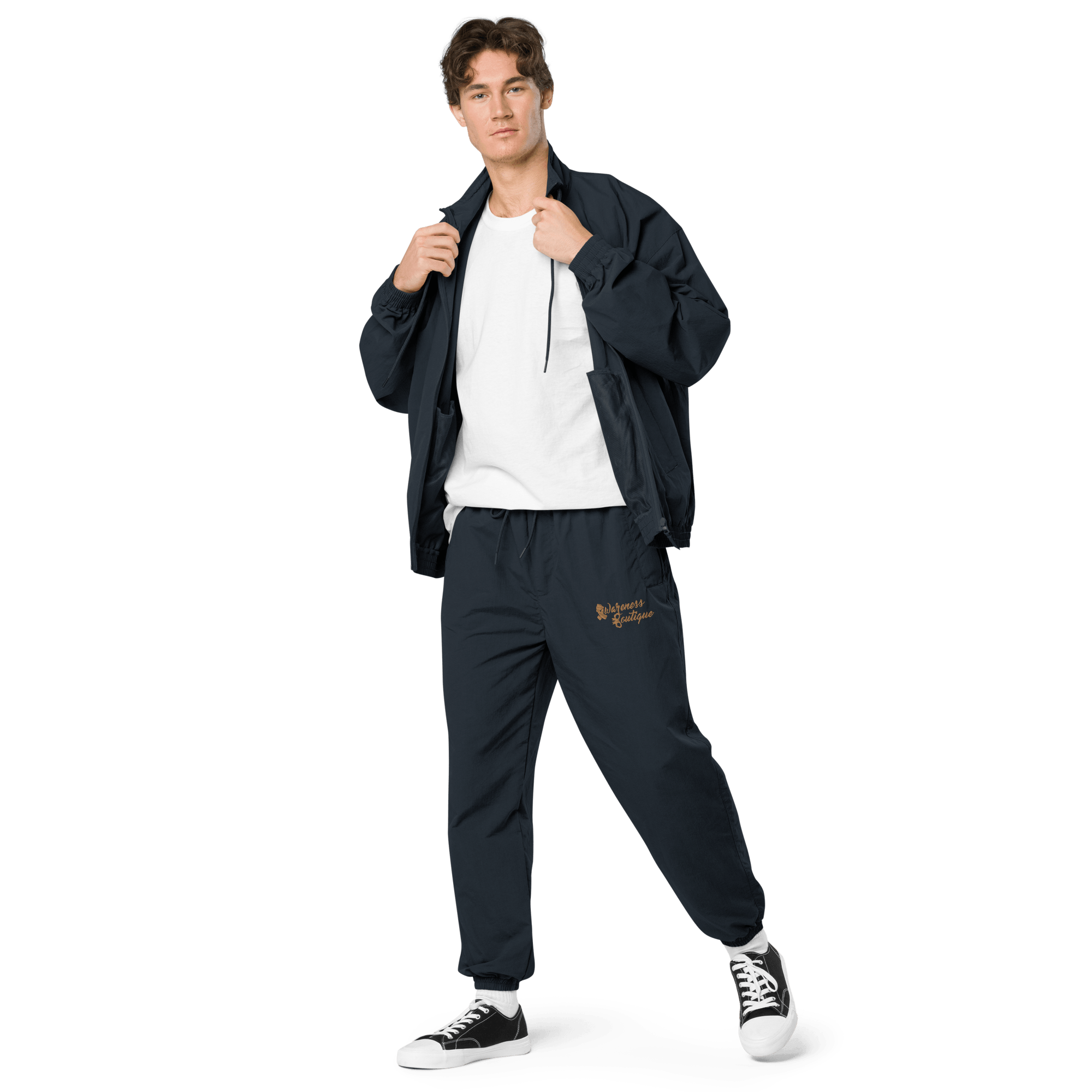 Awareness Boutique Gold Ribbon Recycled Tracksuit Pants - Awareness Boutique