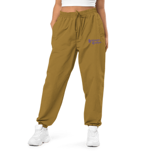 Awareness Boutique Purple RIbbon Recycled Tracksuit Pants - Awareness Boutique
