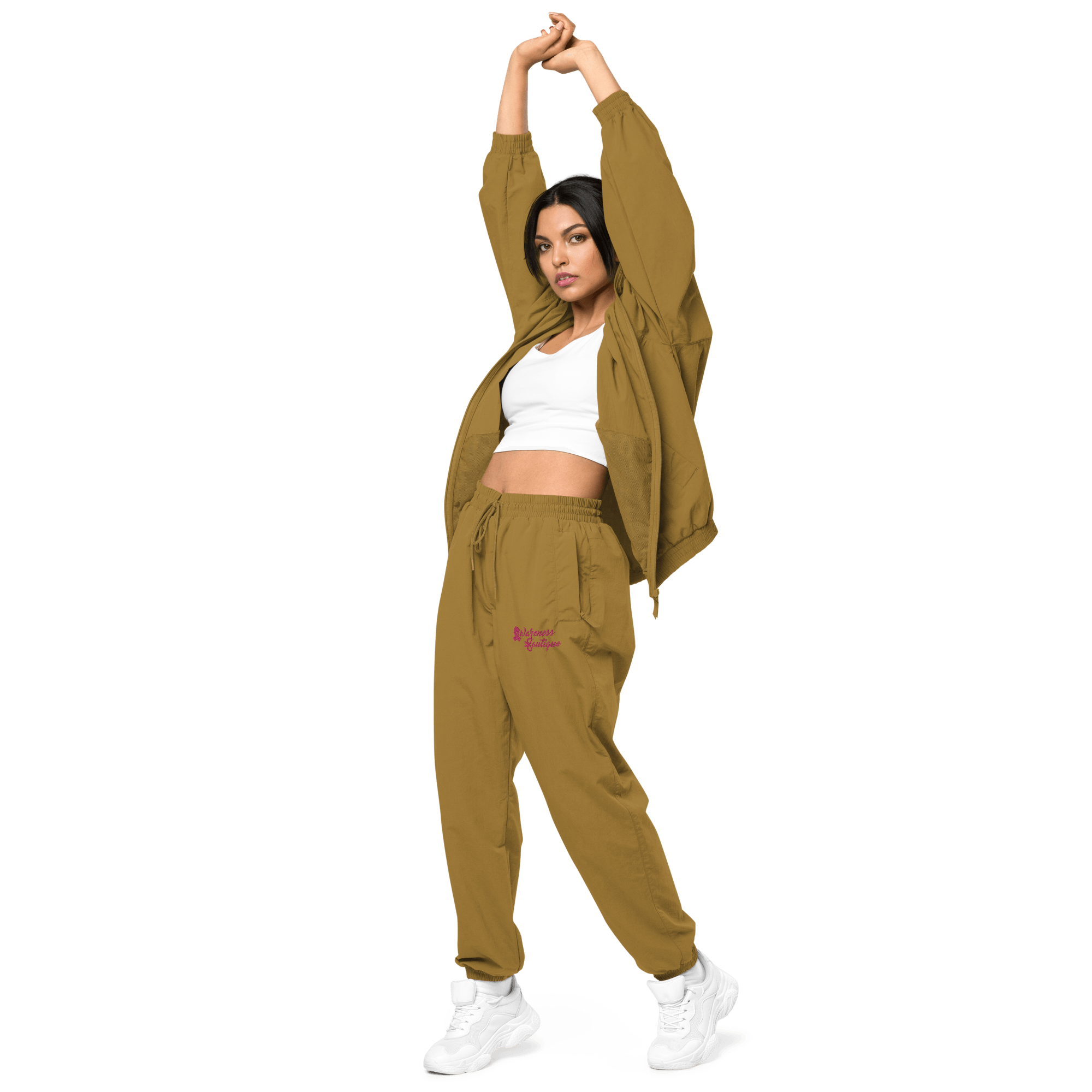 Awareness Boutique Pink Ribbon Recycled Tracksuit Pants - Awareness Boutique