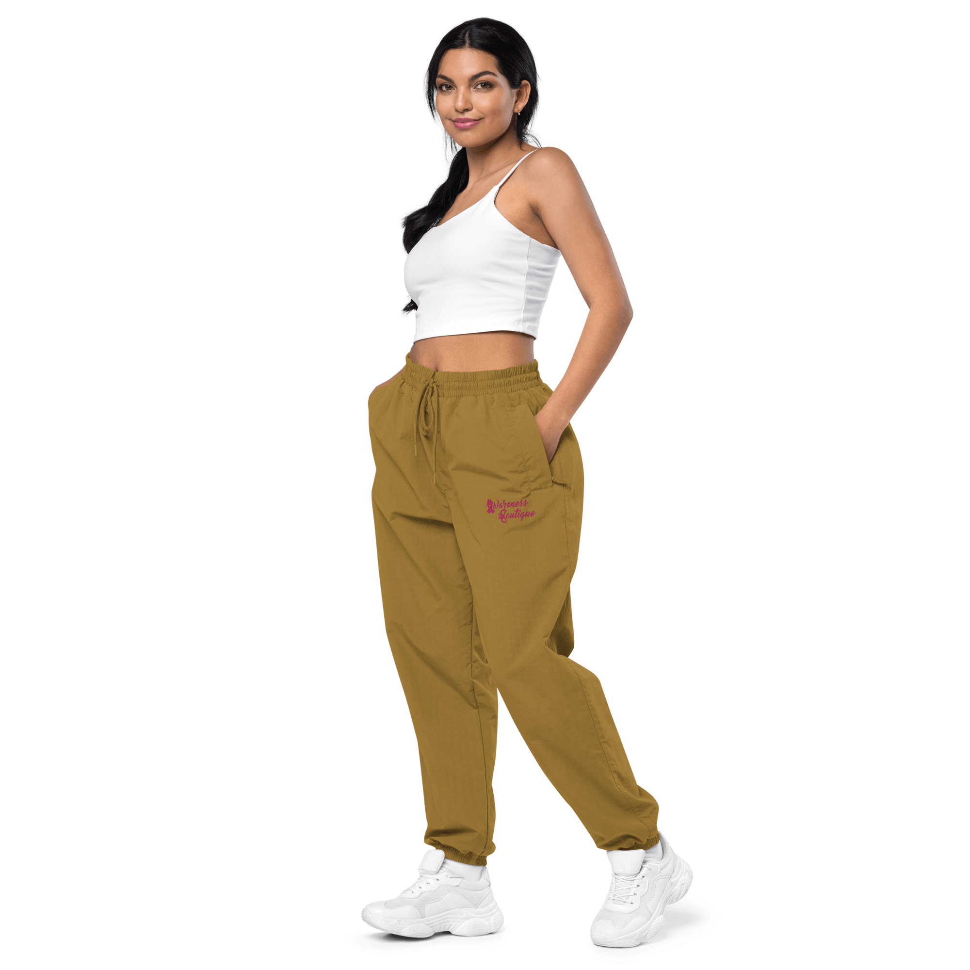 Awareness Boutique Pink Ribbon Recycled Tracksuit Pants - Awareness Boutique